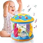 CAEGALKIMY Baby Musical Toys for 1 Year Old Boys Girls Ocean Rotating Projector Toys, Early Learning Education Toys 6 12 18 Months with Pacify Music/Light Present for Kids Toddler 1st Birthday Gifts