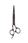 SHEARSDIRECT 440c Japanese Stainless True Left-Handed Shear with Ergonomic Handle, Black, 7 Inch, 4 Ounce