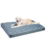 amazon basics Extra Large Mattress Quilted Bed | Fabric Material | Dark Grey | Single Unit | for Dogs