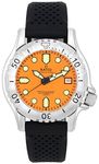 RATIO FreeDiver Professional Dive Watch Sapphire Crystal Automatic Diver Watch 500M Water Resistant Diving Watch for Men (Orange)