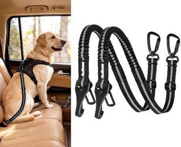 PetBonus 2 Pack Dog Seat Belt for Car, Durable Dog Car Harness for Vehicle