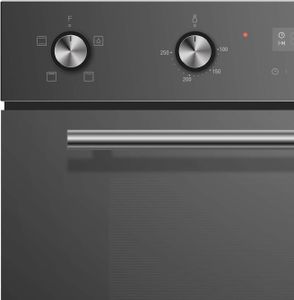 Cookology 90cm Black Glass Built-In Electric Double Oven with Timer
