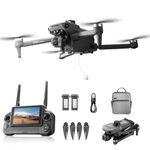 8K GPS Drone with 7.2" Touch Screen Remote Control, 3-Axis Gimbal & EIS Anti-Shake, 360° Laser Obstacle Avoidance, Auto Return & Follow, 50Min Flight, 6 Miles Long Range FPV Drone for Adults, 2 Batteries