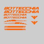 VVWV Bottecchia Bicycle Stickers and Graphics for Cycle Body Mountain Bike Racing Combo Vinyl Die-Cut Decals Orange Pack of 10