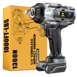 Cerycose Cordless Impact Wrench 1/2 inch Compatible with Dewalt Battery, 900Ft-lbs (1200N.m) Brushless High Torque Impact Gun Includes LED Work Light, 2100RPM High Torque Impact