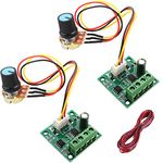 RUNCCI-YUN 2pcs speed Controller 12V,DC PWM Controller 1.8V 3V 5V 6V 12V 2A DC Low Voltage Motor Controller Board Without Potentiometer Switch 1803BW