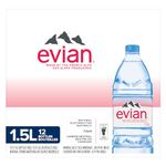 Evian Natural Spring Water 12 × 1.5 L