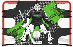 Hikeen Premium Hockey Goalie Shooting Target Tear - Proof Hockey Goal Practice Target with 7 Target Holes - Street Hockey & Ice Hockey Net Goalie Target for Practicing Shooting Accuracy (72in X 48in)