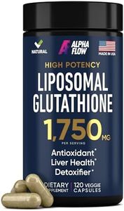 Liposomal Glutathione Supplement 1000MG + 750MG- Glutathione Liposomal with VIT C + Phospholipid Antioxidant Complex - Liver Detox and Immune Support Supplement - 120 Caps - Powder&Liquid Alternative
