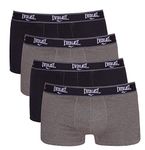 Everlast mens Trunks - 4 Pack Underwear, Black/Grey Combo, Small US