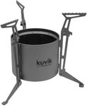 Kuvik Titanium Siphon Alcohol Stove with Folding Legs - Ultralight and Compact Stove for Backpacking, Camping, and Survival