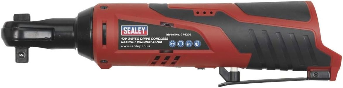 Sealey 12V 3/8" Ratchet Wrench Kit – SV12 Series, 2 Batteries, Red/Black