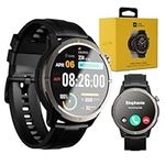 AGM Legion Smart Watch with Bluetooth Calling, AMOLED Touchscreen Fitness Watch, 100+ Sports Modes, 24/7 Heart Rate Sleep SpO2 Monitor, DIY Dial, IP68 Waterproof, Compatible with Android & iOS