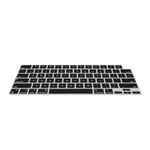 kwmobile Keyboard Cover Compatible with Apple MacBook Air 13.6 M2 (A2681) Touch ID Model - Keyboard Cover US English QWERTY - Black