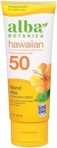 Alba Botanica Sunscreen Lotion, SPF 50, Island Vibe, 3 Oz