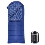 KingCamp XL Sleeping Bag 3-4 Season Wide Large 230 × 92cm Waterproof Sleeping Bags for Adults with Compression Sack Indoor & Outdoor Use for Hiking Backpacking and Camping