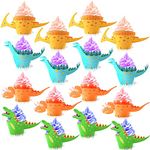 Dinosaur Cupcake Wrappers Toppers(48Pack),Konsait Little Dino Cupcake Toppers Cake Table Decorations Party Supplies for Boys Kids Birthday Party Decor Favors-Tyrannosaurus Monoclonius Triceratops