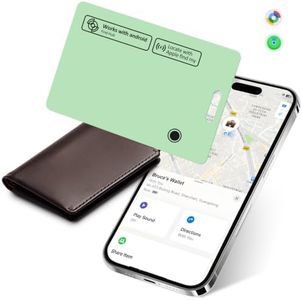 Wallet Tracker Card for Apple & Android, Card Tracker for Wallet - Green