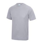 Just Cool Mens Performance Plain T-Shirt (L) (Heather Grey)