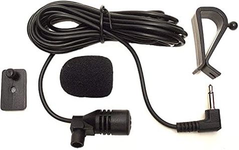 3.5mm Microphone Assembly Mic for Car Vehicle Head Unit Bluetooth Enabled Stereo Radio GPS DVD