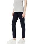 Motherhood Maternity Women's Indigo Blue Super Stretch Secret Fit Belly Skinny Denim Jean, Rinse Wash, X-Large