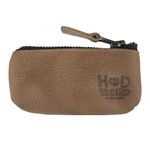 Hide & Drink, Leather Key Holder Pouch, Zippered Coin Bag, Money Purse, Earphone Holder, Charging Cable, Memory Cards Organizer, Handmade Includes 101 Year Warranty, Single Malt Mahogany