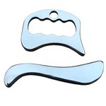 NCCYOOT Gua sha Tool Stainless Steel gua sha-Set 4pcs -iastm Tool Gussha Massage Tool Muscle Scraping Tool for Soft Tissue Therapy and Reduce Arms,Back, Legs, Shoulder Muscle Pain(SHANxiaoS)…………