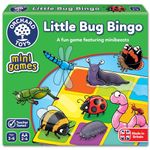 Orchard Toys Little Bug Bingo - Compact Mini Games for Boys, Girls, and Toddlers - Matching Games for 3+ Year Olds - Holiday Travel Games for Kids - 2-4 Players