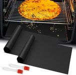 Oven Mat for Bottom of Oven, 2 Pack Heavy Duty Oven Cover for Electric Stove, Heat Resistant Stovetop Protector Air Fryer Grill Baking Mat, Reusable Gas Toaster Microwave Oven Drip Liner Teflon Sheets