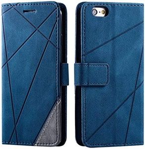 SONWO Cover per iPhone 6S / iPhone 6, Flip Caso in PU Pelle Case Cover Portafoglio Custodia per iPhone 6S / iPhone 6, [Kickstand] [Slot per Schede], Blu