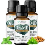 OraMD 4-in-1 Extra Strength Tooth Oil - Clinically Tested Gum Disease Treatment, Gingivitis Treatment and Sensitive Teeth and Gums - All-Natural (3 Pack)