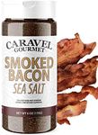 SMOKED BACON SEA SALT SHAKER - All Natural Seasoning Salt for Popcorn, Bloody Mary Mixes and as a Bacon Bit Replacement by Caravel Gourmet