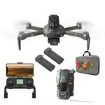 The Bigly Brothers E59 Mark III Delta Black Superior Edition, GPS Drone, 4k Camera, 1 Key Return Home, All Around Obstacle Avoidance, Carrying Case & 2 Battery Included