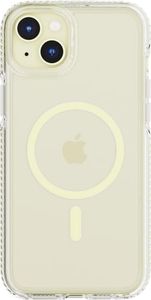 Tech21 Evo Crystal for iPhone 15 Plus - Compatible with MagSafe - Impact Protection Case - Yellow