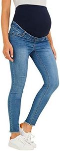 VERTBAUDET Slim de Grossesse avec accrocs 7/8ème Denim Bleu 38