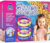 PURPLE LADYBUG Make Your Own Bracelet Making Kit for Girls - Bracelet Making Kit for Girls 5-7, Arts and Crafts for Kids Ages 6-8 Girls, Christmas Gifts for Girls Stocking Stuffers