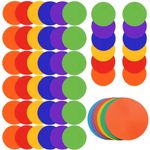 NIZIYI 48PCS Spot Markers 9 Inch Floor Spots with Bag Non Slip Vinyl Poly Flat Field Cones Poly Dots Agility Markers for Sports Training, Soccer, Basketball, Speed,Gym, Dance, Classroom Organization