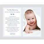 1st Mother's Day Together Poem from Son to Mommy Gift, New Baby Boy, Add Photo