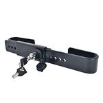 Steel Cargo Door Lock/Shipping Container Lock with 2 Tubular Keys and Rubber Cover Adjustment Range: 9" - 18" Color-Black