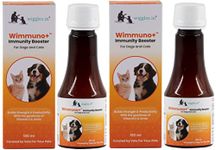 WIGGLES Wimmuno+ Immunity Booster Probiotics Syrup Supplement Dogs Cats, 200ml - Multivitamin Digestive Enzyme Appetite Booster Health Supply (Pack of 2)