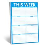 Hebayy 90 Pages Weekly Planner List Note Pad to Do List with Magnet Mountings for Fridge Locker (6 inch x 9 inch),Sky Blue