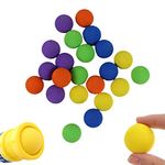 KKPLZZ EVA Fafety Foam Ball,100 PCS Game Refill Balls for Power Popper Gun Toy Soft Foam Balls Refills Outdoor Sports Ball Toy