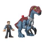 Fisher-Price Imaginext Jurassic World Dinosaur Toy Therizinosaurus & Owen Grady Figure Set for Pretend Play Preschool Kids Ages 3+ Years