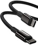 Baseus USB C Cable, 100W PD 5A QC 4.0 Fast Charging USB C to USB C Cable, Zinc Alloy Nylon Braided USB Type C Charger Cable for iPhone 16 15 Pro Plus Pro Max, MacBook, iPad Pro, Samsung S23/S22 (10ft)