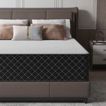 MOLPHIT Extra Firm Single Mattress, 25cm Deep Hybrid Mattress with Breathable Foam and Individually Pocket Spring, Memory Foam Mattresses for Back Pain Relief, Firm Mattresses in a Box 90x190x25cm