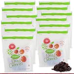 Cherry Bay Orchards Organic Dried Cherries (4oz Bags, 12 Pack) - All Natural Montmorency Cherries - US Grown, No Pesticides, Organic Certified, Gluten & GMO Free - Resealable Pouch For Extra Freshness