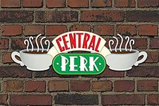 Pyramid International Central Perk Brick Maxi Poster, Wood, Multi-Colour, 61 x 91.5 cm