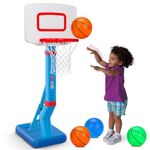 Swimming Pool Basketball Hoop Indoor Mini Ajustable Portable Basketball Goals with Ball Pump for Boy Girl Outdoor Toddler Toys for Backyard Games Water Basketball Game Pool Toy for Kid Age 3-5 4-8