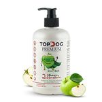 TOPDOG PREMIUM Green Apple Deep Conditioning Shampoo For Dogs & Cats, 500 Milliliter-Enriched With Hydrolyzed Wheat Protein & Chamomile Extracts.