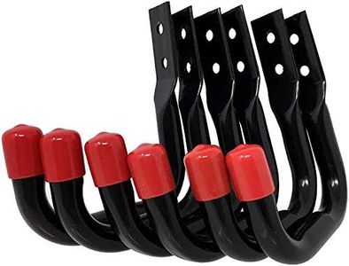 Tetra-Teknica UH03-6P Heavy Duty Garage Storage Utility Hooks Color Black 6 per Pack